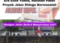 BPK Temukan Ratusan Paket Proyek di OKU Timur Tak Sesuai, Selera Masyarakat kah Ini ?