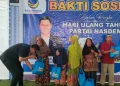 HUT NasDem, Rio Susanto Bagikan 1.000 Paket Sembako
