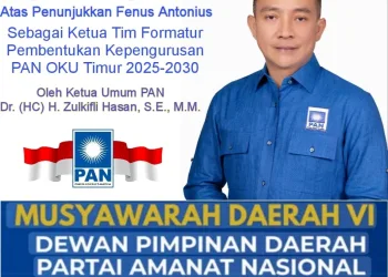 Fenus Antonius Pimpin Formatur PAN OKU Timur, Siap Perkuat Konsolidasi Kader