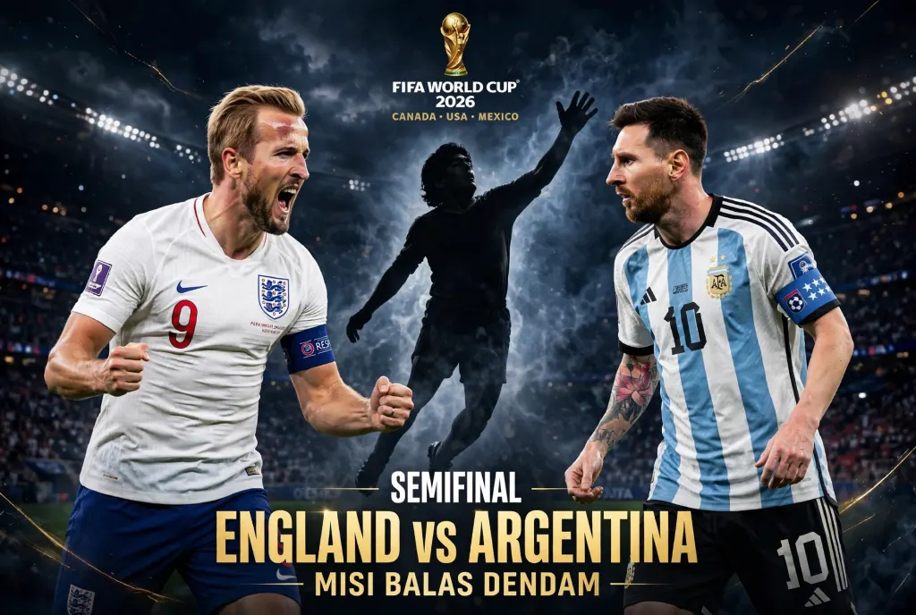Misi Balas Dendam Inggris! Luka Tangan Tuhan Kembali Membara Saat Jumpa Argentina